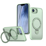 For iPhone 17e / 16e Case Rotating Kickstand Skin-touch TPU + PC Phone Cover Compatible with MagSafe