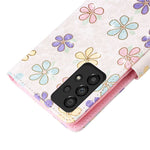 For Samsung Galaxy A53 5G Lacquered PU Leather Case Stand Wallet Full Protection RFID Blocking Phone Cover