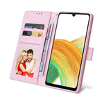 For Samsung Galaxy A53 5G Lacquered PU Leather Case Stand Wallet Full Protection RFID Blocking Phone Cover