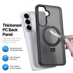 DUX DUCIS Yind Series For Samsung Galaxy S26 Magnetic Case PC TPU Matte Kickstand Phone Cover