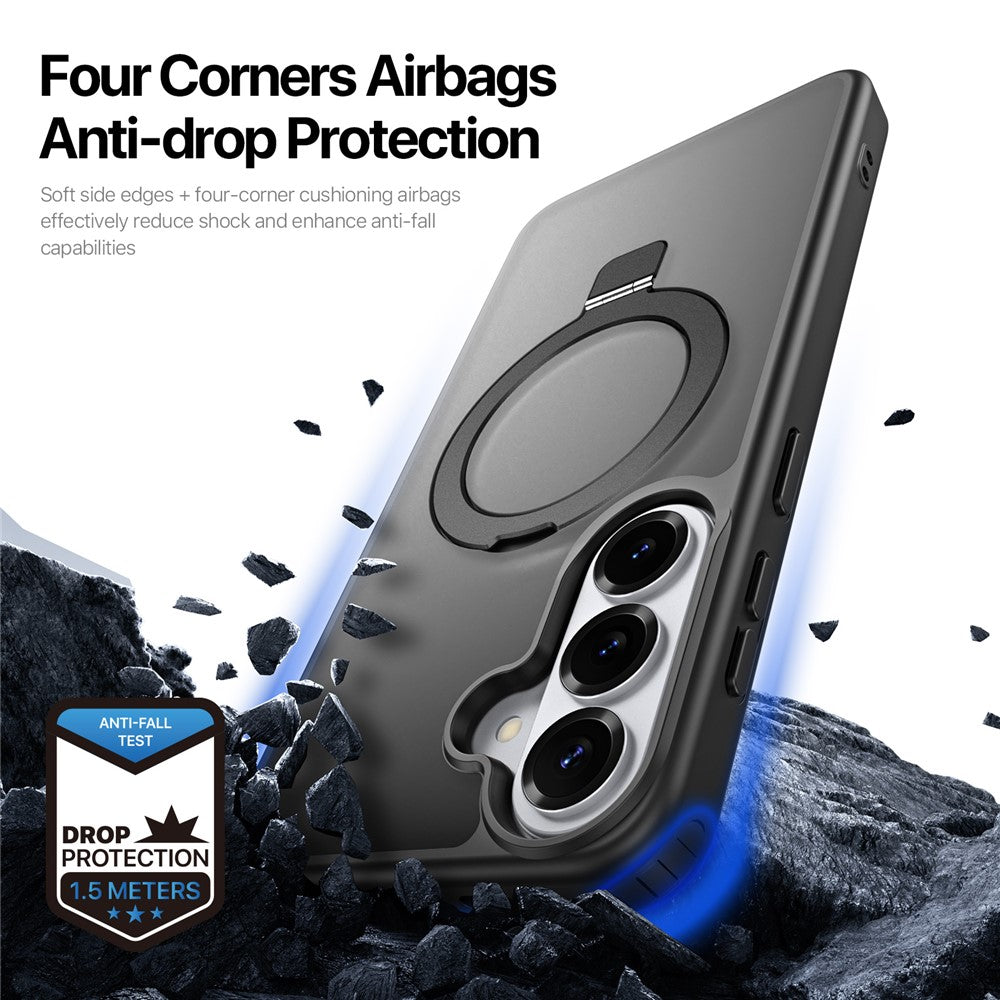 DUX DUCIS Yind Series For Samsung Galaxy S26 Magnetic Case PC TPU Matte Kickstand Phone Cover