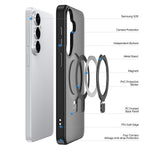 DUX DUCIS Yind Series For Samsung Galaxy S26 Magnetic Case PC TPU Matte Kickstand Phone Cover