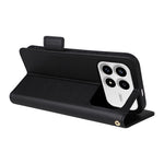 Xiaomi Poco F8 Pro 5G / Redmi K90 5G Skal Litchi Texture Plånboksläder mobilskal med Handledsrem