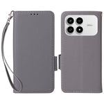Xiaomi Poco F8 Pro 5G / Redmi K90 5G Skal Litchi Texture Plånboksläder mobilskal med Handledsrem