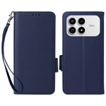 Xiaomi Poco F8 Pro 5G / Redmi K90 5G Skal Litchi Texture Plånboksläder mobilskal med Handledsrem