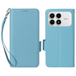 Xiaomi Poco F8 Pro 5G / Redmi K90 5G Skal Litchi Texture Plånboksläder mobilskal med Handledsrem