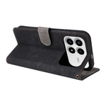 For Xiaomi Poco F8 Pro 5G  /  Redmi K90 5G Case Wallet RFID Blocking PU Leather Phone Cover Stand with Strap - Black