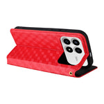For Xiaomi Poco F8 Pro 5G  /  Redmi K90 5G Case Wallet Rhombus Imprinted PU Leather Phone Cover