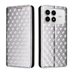 For Xiaomi Poco F8 Pro 5G  /  Redmi K90 5G Case Wallet Rhombus Imprinted PU Leather Phone Cover