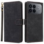 For Xiaomi Poco F8 Ultra / Redmi K90 Pro Max 5G Case Wallet RFID Blocking PU Leather Phone Cover Stand with Strap