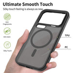 For Xiaomi 17 Pro Max Magnetic Case TPU Frame Acrylic Back Phone Cover Skin Touch