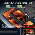 For Xiaomi 17 Pro Max Magnetic Case TPU Frame Acrylic Back Phone Cover Skin Touch