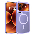 For Xiaomi 17 Pro Max Magnetic Case TPU Frame Acrylic Back Phone Cover Skin Touch