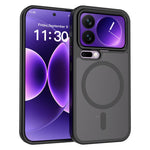 For Xiaomi 17 Pro Magnetic Case TPU Frame Acrylic Back Phone Cover Skin Touch