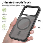 For Xiaomi 17 Pro Magnetic Case TPU Frame Acrylic Back Phone Cover Skin Touch