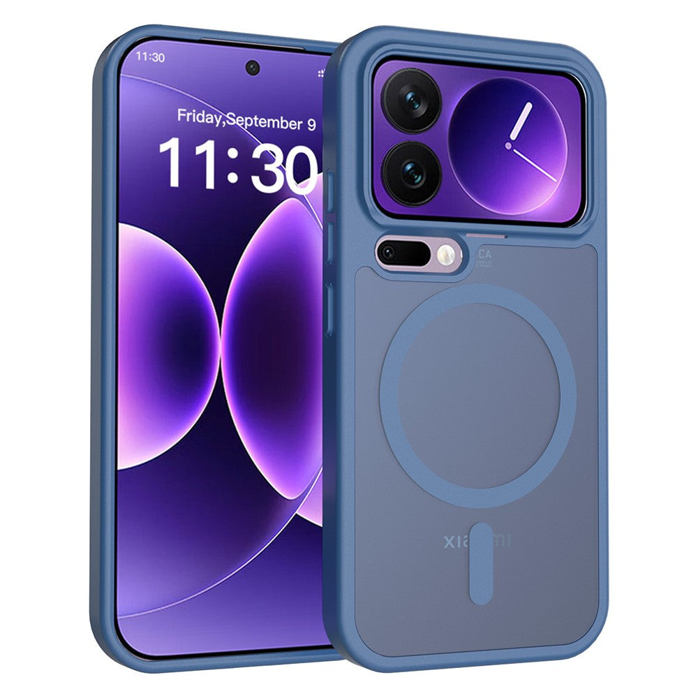 For Xiaomi 17 Pro Magnetic Case TPU Frame Acrylic Back Phone Cover Skin Touch