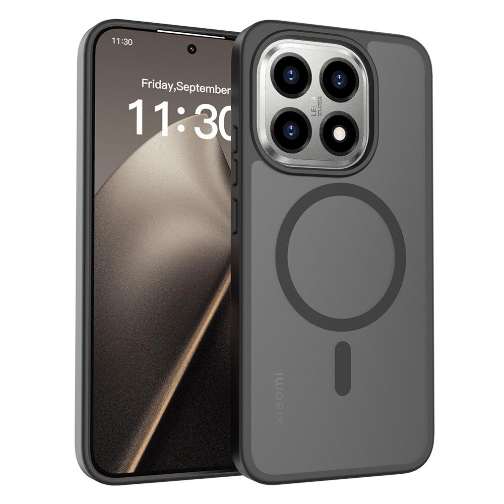 For Xiaomi 15T Magnetic Case TPU Frame Acrylic Back Phone Cover Skin Touch