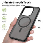 For Xiaomi 15T Magnetic Case TPU Frame Acrylic Back Phone Cover Skin Touch