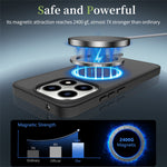 For Xiaomi 15T Magnetic Case TPU Frame Acrylic Back Phone Cover Skin Touch