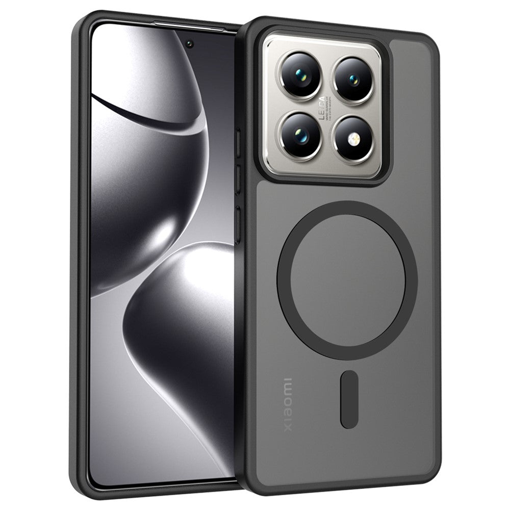For Xiaomi 14T Pro Magnetic Case TPU Frame Acrylic Back Phone Cover Skin Touch