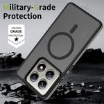 For Xiaomi 14T Pro Magnetic Case TPU Frame Acrylic Back Phone Cover Skin Touch