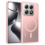 For Xiaomi 14T Pro Magnetic Case TPU Frame Acrylic Back Phone Cover Skin Touch