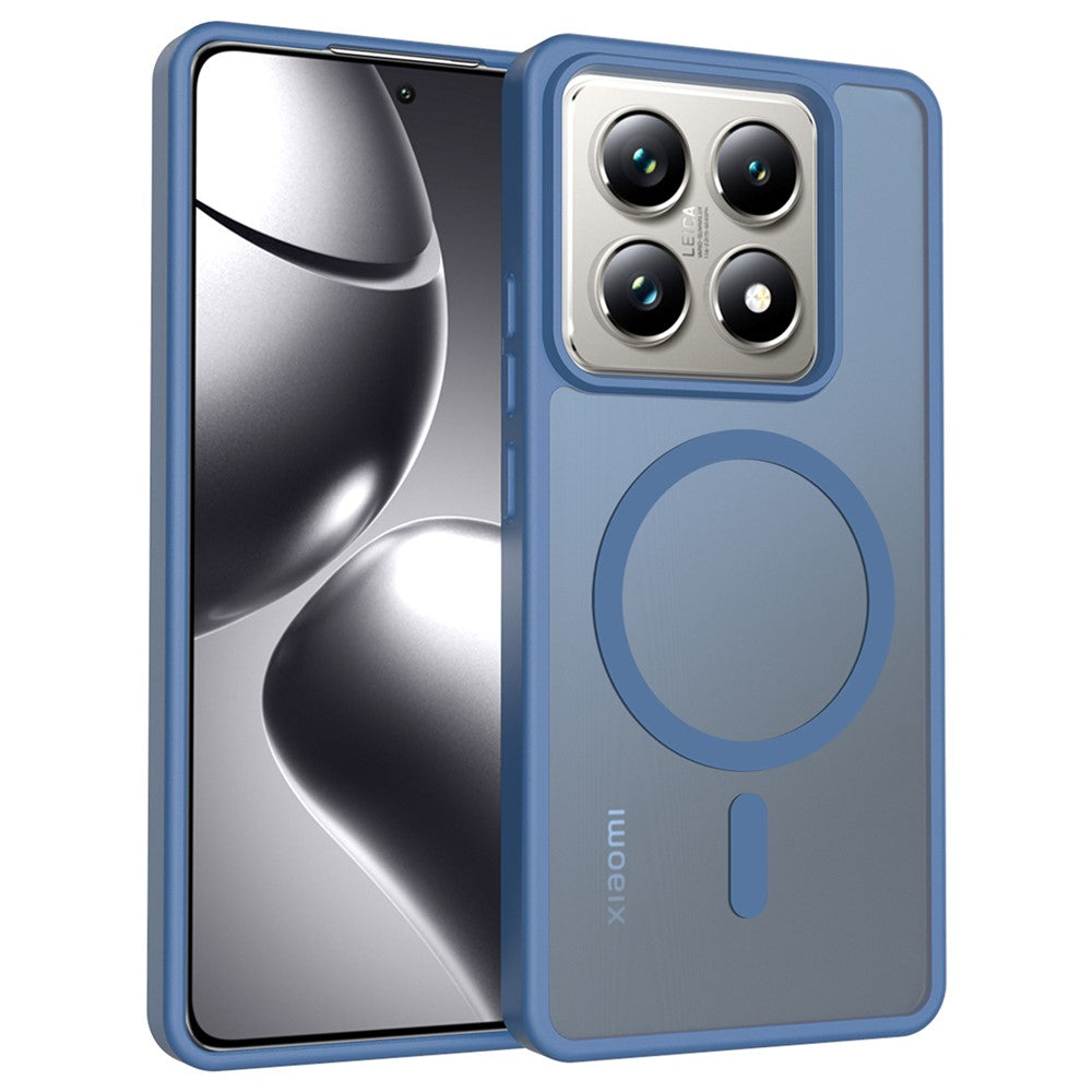For Xiaomi 14T Pro Magnetic Case TPU Frame Acrylic Back Phone Cover Skin Touch