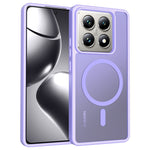 For Xiaomi 14T Pro Magnetic Case TPU Frame Acrylic Back Phone Cover Skin Touch