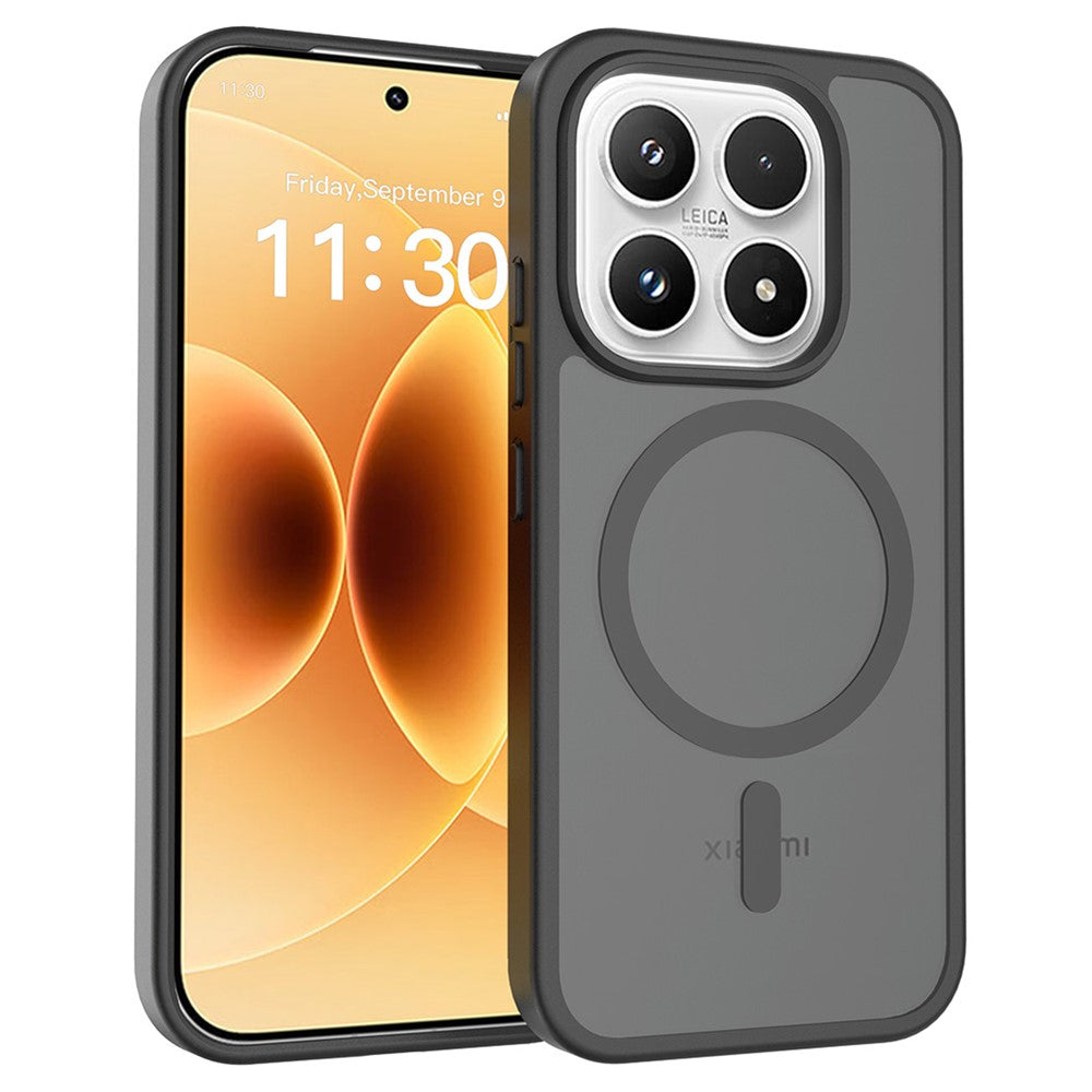 For Xiaomi 17 Case Magnetic Case TPU Frame Acrylic Back Phone Cover Skin Touch