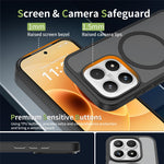 For Xiaomi 17 Case Magnetic Case TPU Frame Acrylic Back Phone Cover Skin Touch