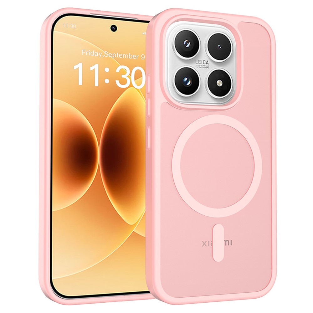 For Xiaomi 17 Case Magnetic Case TPU Frame Acrylic Back Phone Cover Skin Touch