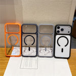 For iPhone 18 Pro / 17 Pro Case Compatible with MagSafe Precise Cutouts 2.5mm Clear PC TPU Phone Cover with AI Button
