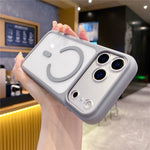 For iPhone 18 Pro / 17 Pro Case Compatible with MagSafe Precise Cutouts 2.5mm Clear PC TPU Phone Cover with AI Button