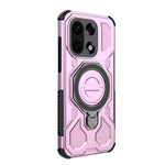 For OnePlus 15 5G Magnetic Case Rotating Metal Kickstand Shockproof PC + TPU Phone Back Cover