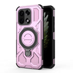 For OnePlus 15 5G Magnetic Case Rotating Metal Kickstand Shockproof PC + TPU Phone Back Cover