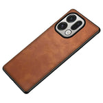 For Oppo Find X9 5G Case Retro Leather Coated PC + TPU Phone Cover