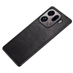 For Oppo Find X9 Pro 5G Case Retro Leather Coated PC + TPU Phone Cover