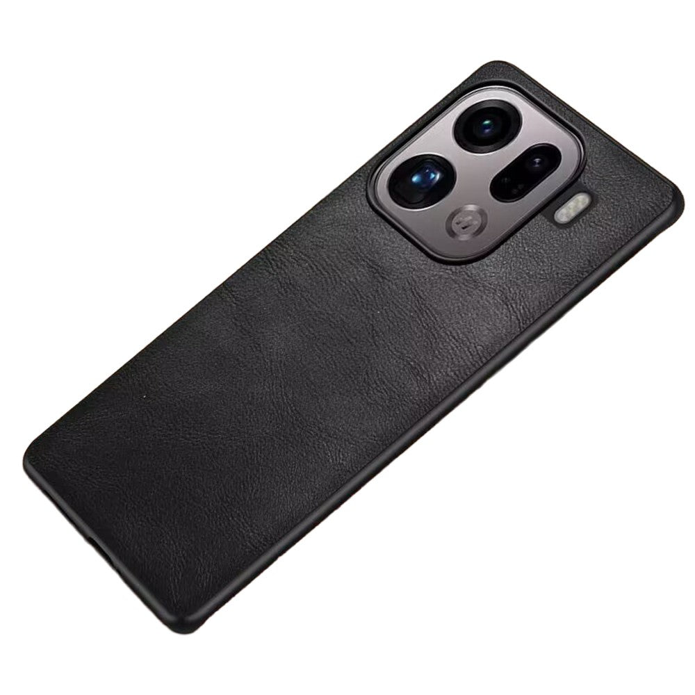 For Oppo Find X9 Pro 5G Case Retro Leather Coated PC + TPU Phone Cover