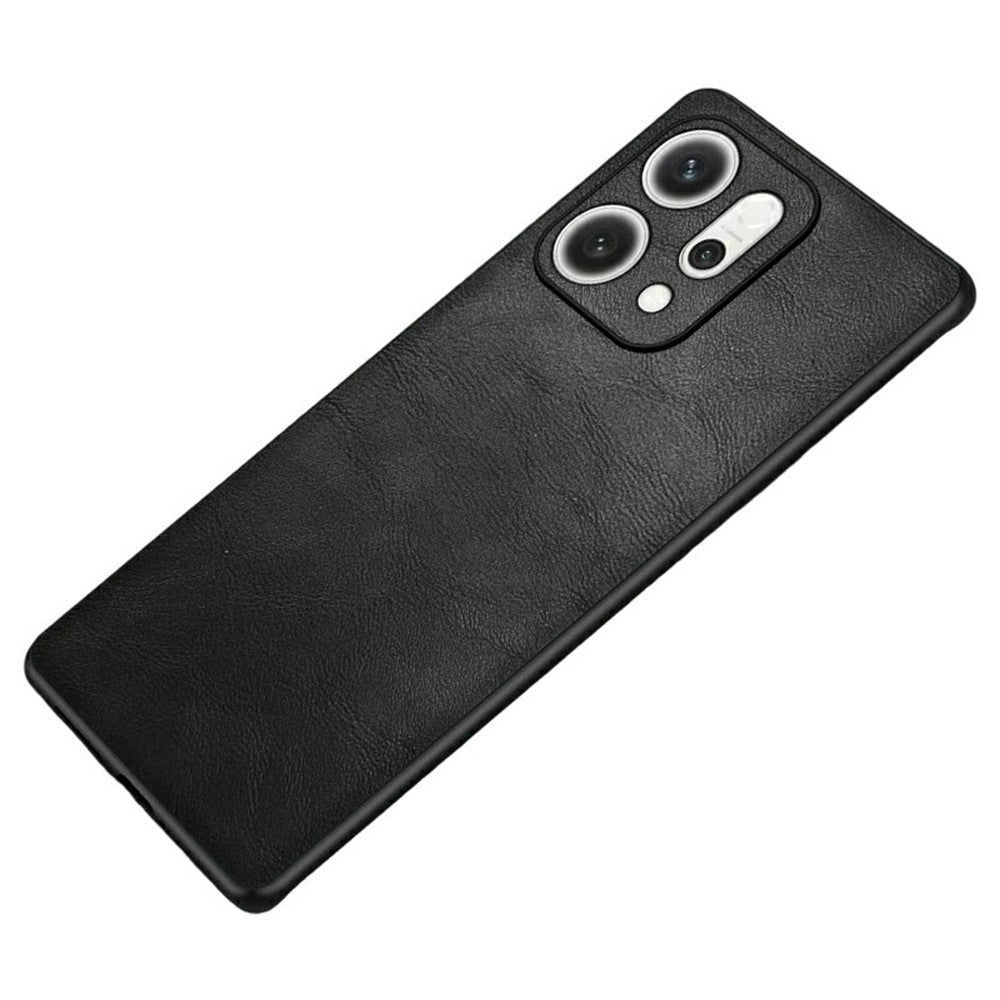 For Oppo Reno14 Pro 5G (Global) Case Retro Leather Coated PC + TPU Phone Cover