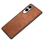 For Samsung Galaxy S25 Edge Case Retro Leather Coated PC + TPU Phone Cover