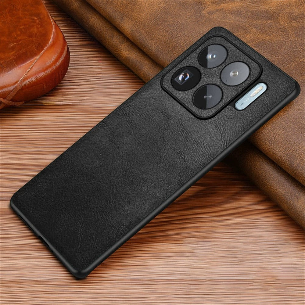 For Xiaomi 15S Pro Case Retro Leather Coated PC + TPU Phone Cover