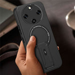 Skin Touch Kickstand Case for Honor Magic8 Lite 5G / X9d 5G / X70 5G PC + TPU Phone Cover Support Magnetic Car Mount