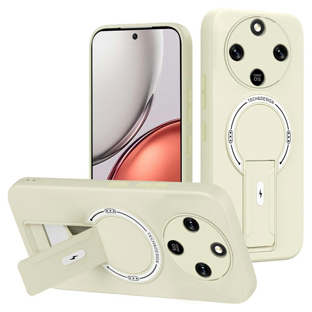Skin Touch Kickstand Case for Honor Magic8 Lite 5G / X9d 5G / X70 5G PC + TPU Phone Cover Support Magnetic Car Mount
