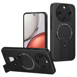 Phone Case For Honor Magic8 Lite 5G / X9d 5G / X70 5G Carbon Fiber Texture PC + TPU Phone Cover with Kickstand