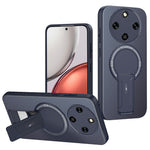 Phone Case For Honor Magic8 Lite 5G / X9d 5G / X70 5G Carbon Fiber Texture PC + TPU Phone Cover with Kickstand