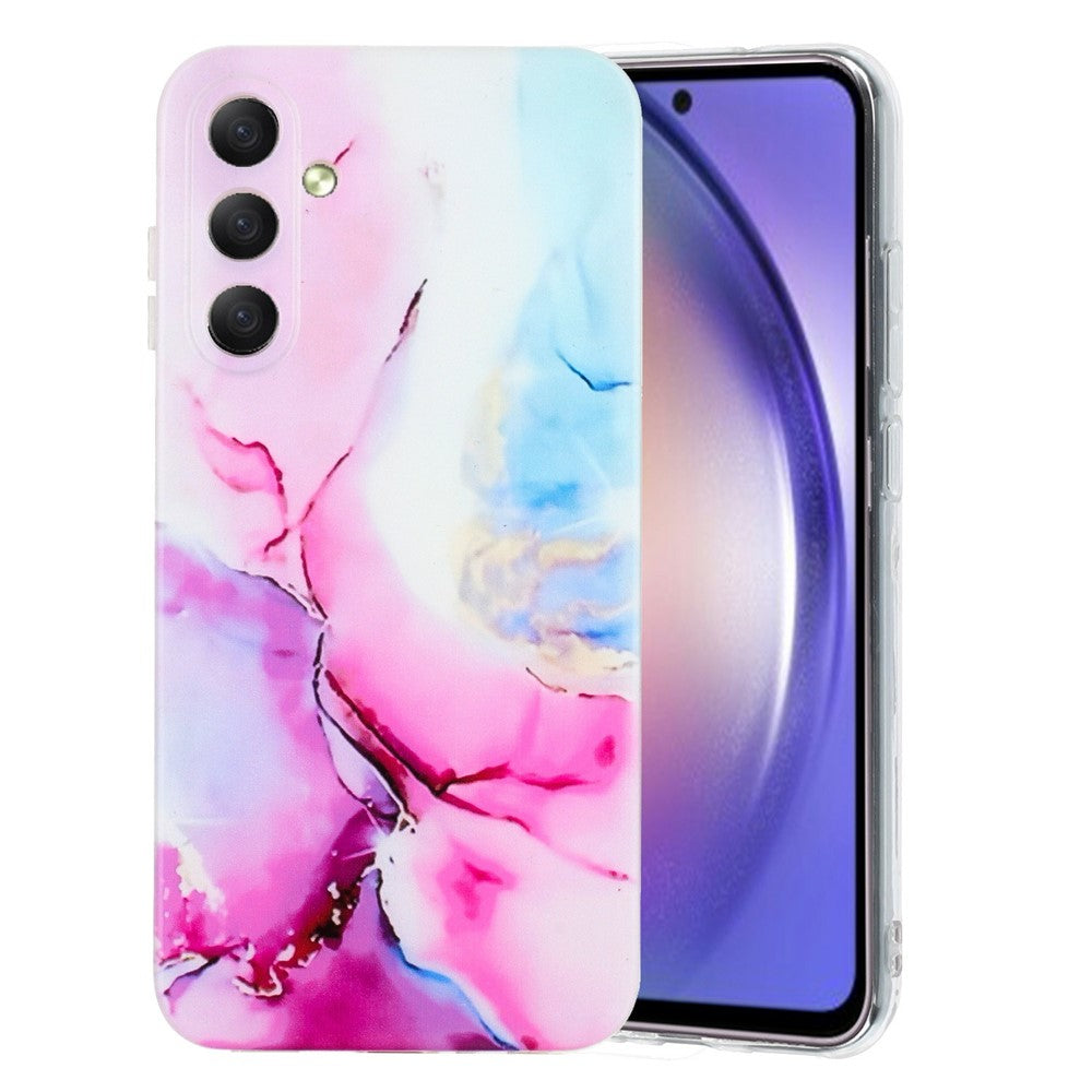 Samsung Galaxy S26+ skal med marmormönster och målat TPU-baksida