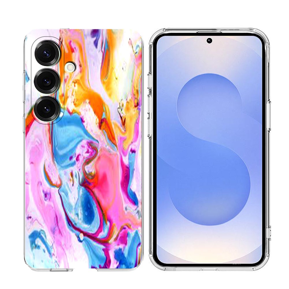 Samsung Galaxy S26+ skal med marmormönster, mjukt TPU-skal