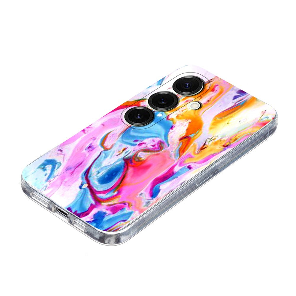Samsung Galaxy S26+ skal med marmormönster, mjukt TPU-skal