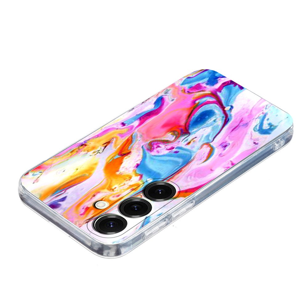 Samsung Galaxy S26+ skal med marmormönster, mjukt TPU-skal