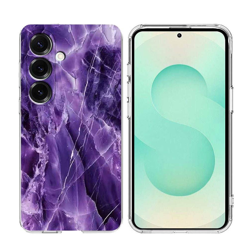 Til Samsung Galaxy A37 5G Cover Marmormønster Tryk Blødt TPU Telefoncover
